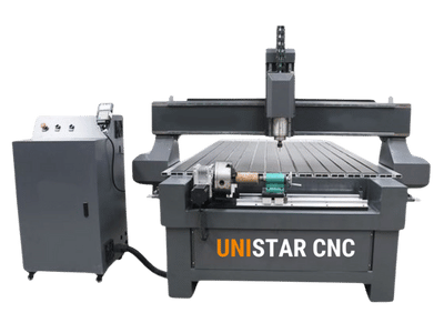 CNC Router With Front Rotary